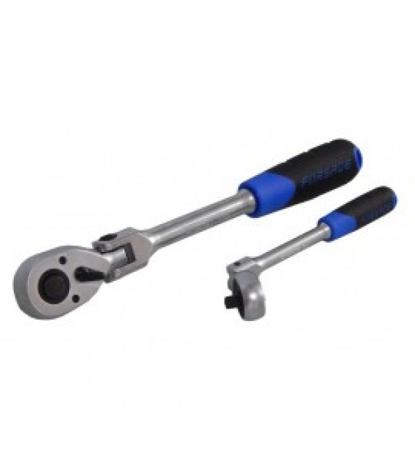 Трещотка реверсивная ,шарнирная1/2"L-300мм с резиновой ручкой (72зуб) Forsage F-802418